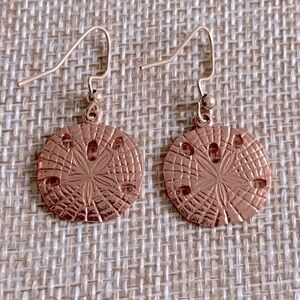 Coppercraft Guild Summer Sand Dollar Dangle Earrings
